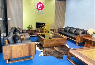 Bộ Sofa Gỗ Óc Chó SD8