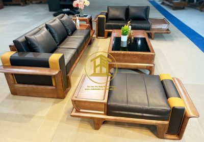 Bộ Sofa Gỗ Sồi SD5