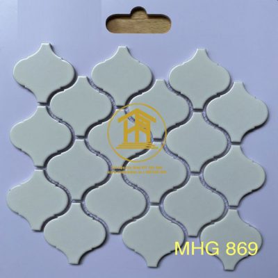 Gạch Mosaic lồng đèn màu trắng MHG 869