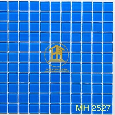 Gạch Mosaic thủy tinh 25x25x4mm MH 2527