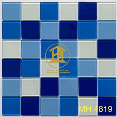 Gạch Mosaic thủy tinh 48*48*4 MH 4819