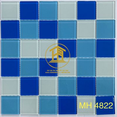Gạch Mosaic thủy tinh 48*48*4 MH 4822