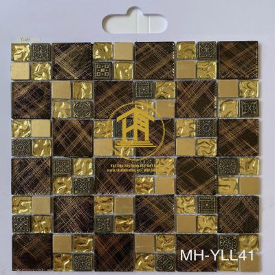 Gạch Mosaic trang trí Thuỷ tinh MH-YYLL41
