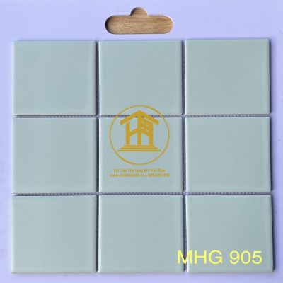 Gạch Mosaic 10x10cm men mờ màu xanh lá nhạt MHG 903