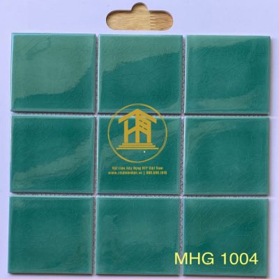 Gạch Mosaic gốm men rạn 1 lớp xanh lá MHG 1004