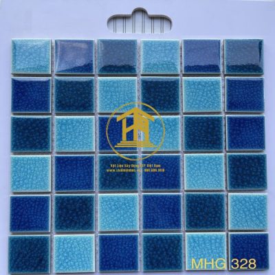 Gạch Mosaic Gốm men rạn 2 lớp MHG 328