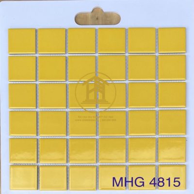 Gạch Mosaic Gốm sứ màu vàng MHG 4815