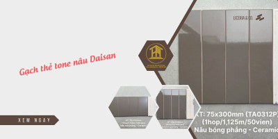 Gạch thẻ tone nâu Daisan