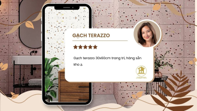 Gạch terazzo 30x60cm trang trí