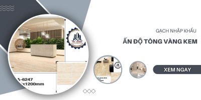 Mẫu gạch nhập khẩu Ấn Độ tông vàng kem