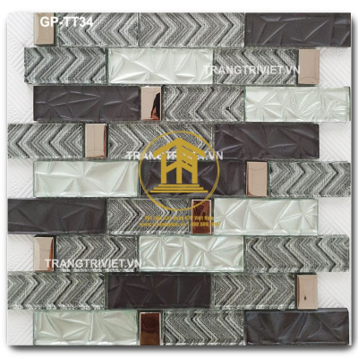 Gạch Mosaic Thủy tinh GP-TT34