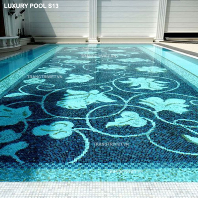 Gạch Mosaic Thủy tinh Luxury Pool - S13