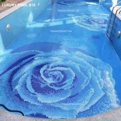 Gạch Mosaic Thủy tinh Luxury Pool - S15