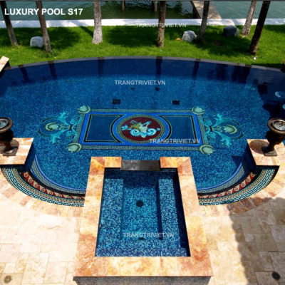 Gạch Mosaic Thủy tinh Luxury Pool - S17