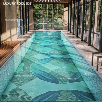 Gạch Mosaic Thủy tinh Luxury Pool S36