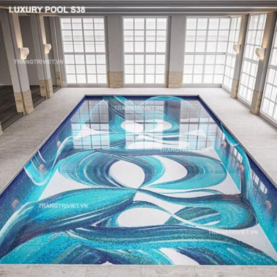 Gạch Mosaic Thủy tinh Luxury Pool S38