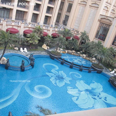 Gạch Mosaic Thủy tinh Luxury Pool S40