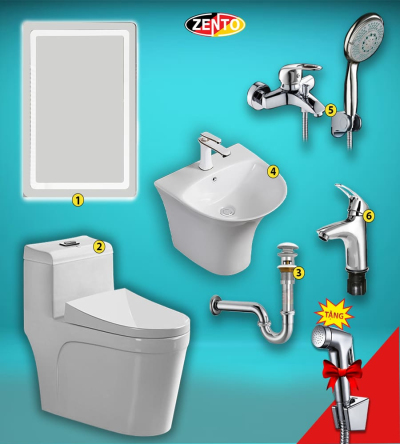 Combo nhà tắm Zento BS02