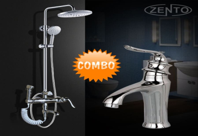 Combo sen cây + vòi Zento KM108