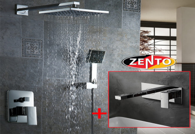 Combo sen tắm vòi chậu Zento KM668